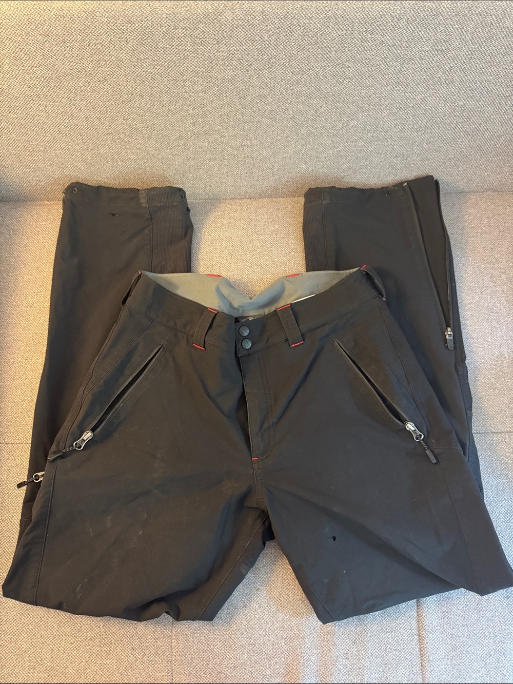 Rab Men's Black Outdoor Performance Ski Snow Waterproof Pants 32x32